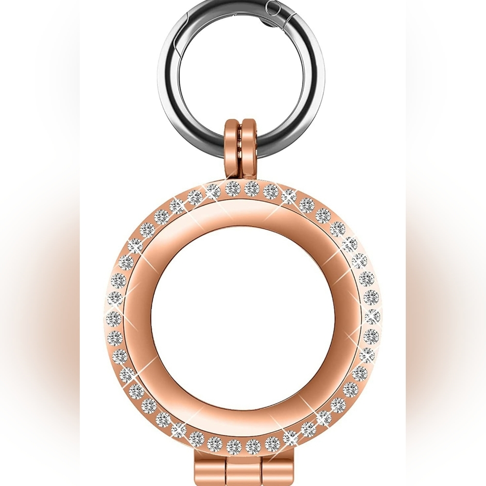 Bling Metal Case Compatible with Apple New AirTag 2021 